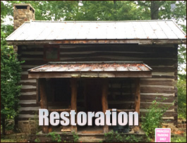 Historic Log Cabin Restoration  McIntosh County, Georgia